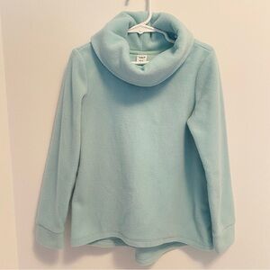 Old Navy Girl's Micro Performance Fleece Cowl-Neck Pullover Blue Size XS (5)
